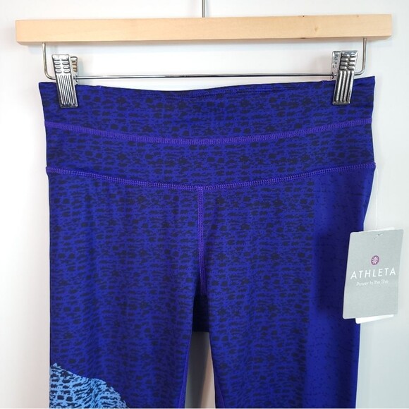 Athleta Leggings Camo 7/8 SonarTight Wicking Breathable Reflective NWT - Picture 5 of 10